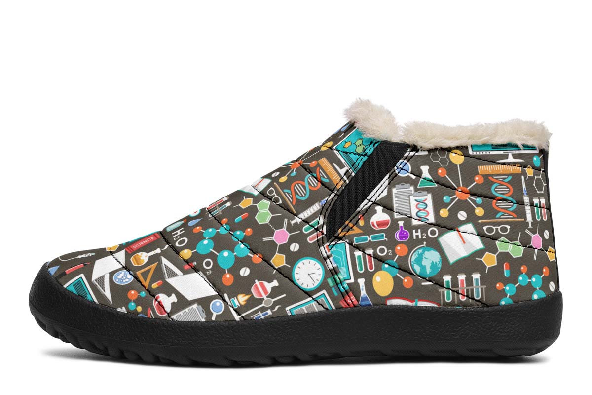 Science Pattern Winter Sneakers
