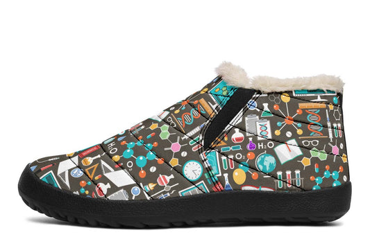Science Pattern Winter Sneakers