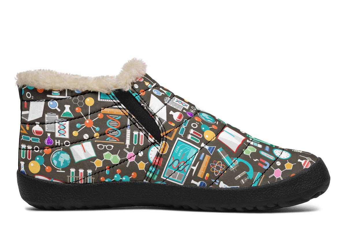 Science Pattern Winter Sneakers