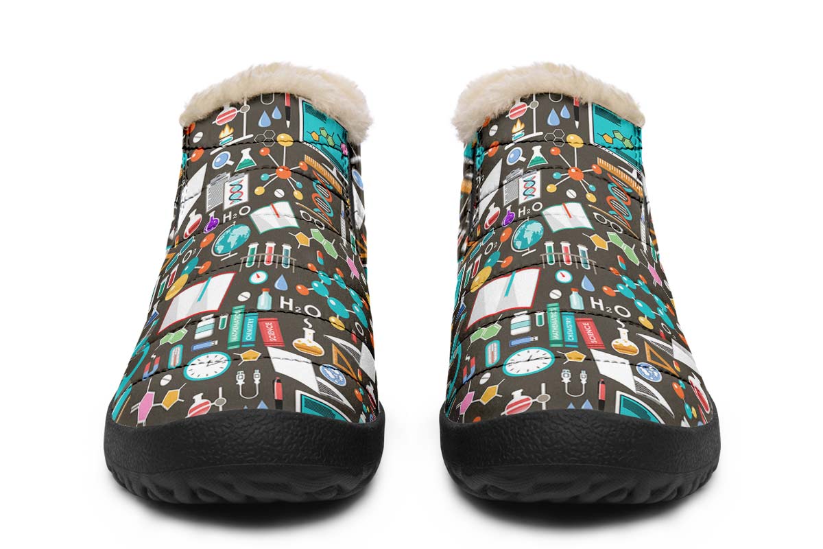 Science Pattern Winter Sneakers