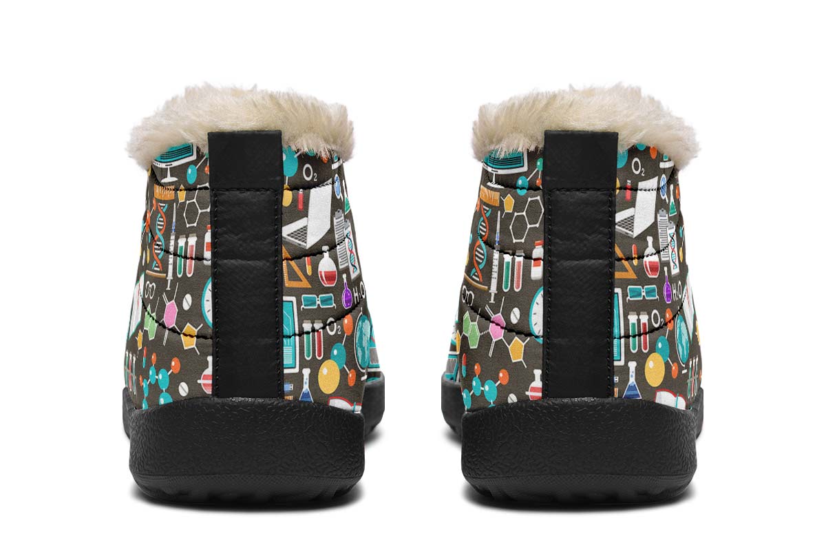 Science Pattern Winter Sneakers