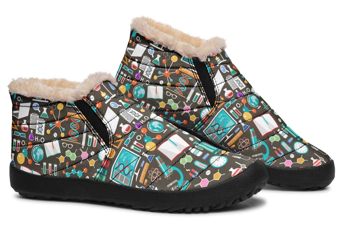 Science Pattern Winter Sneakers