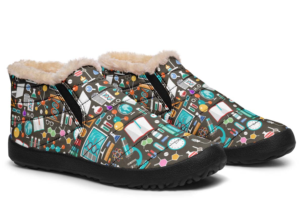 Science Pattern Winter Sneakers