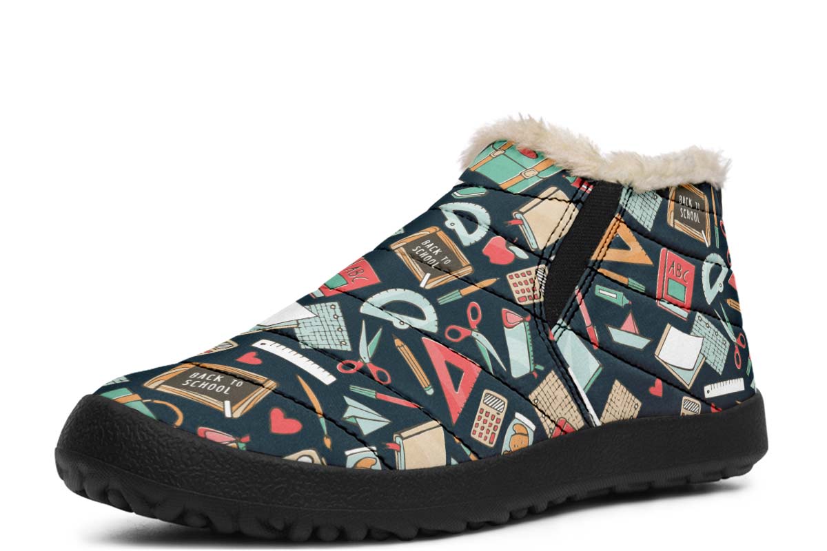 Teacher Pattern Winter Sneakers