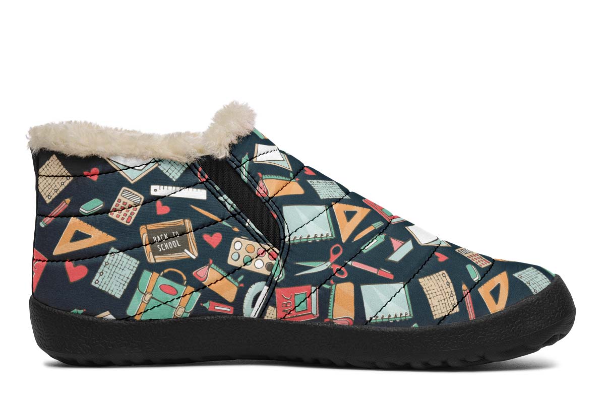 Teacher Pattern Winter Sneakers