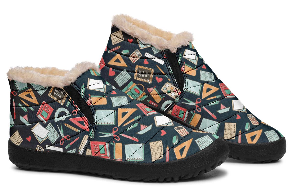 Teacher Pattern Winter Sneakers