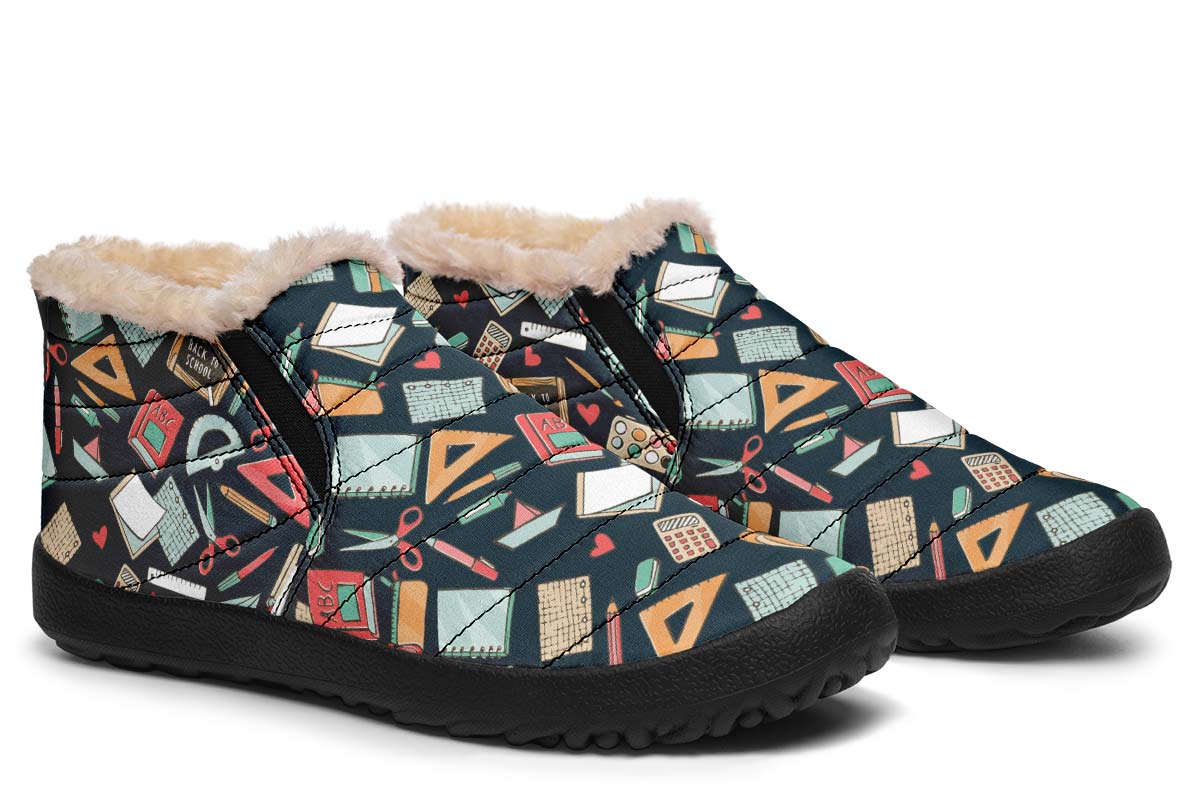Teacher Pattern Winter Sneakers